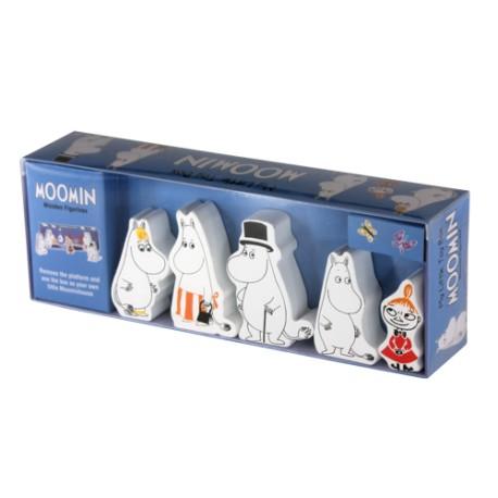 Moomin Family Wooden Figurine 5-set - Barbo Toys - The Official Moomin Shop