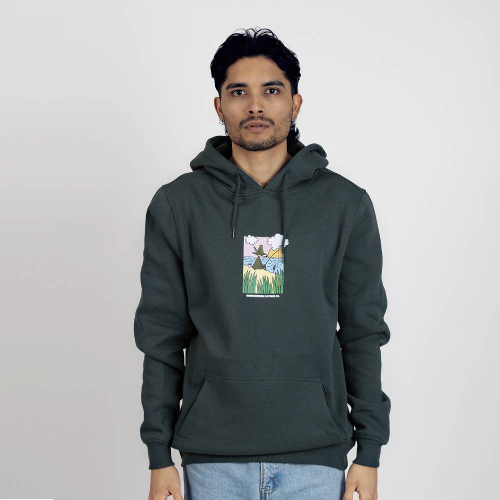 Snufkin Hoodie Unisex Green - Nordicbuddies - The Official Moomin Shop