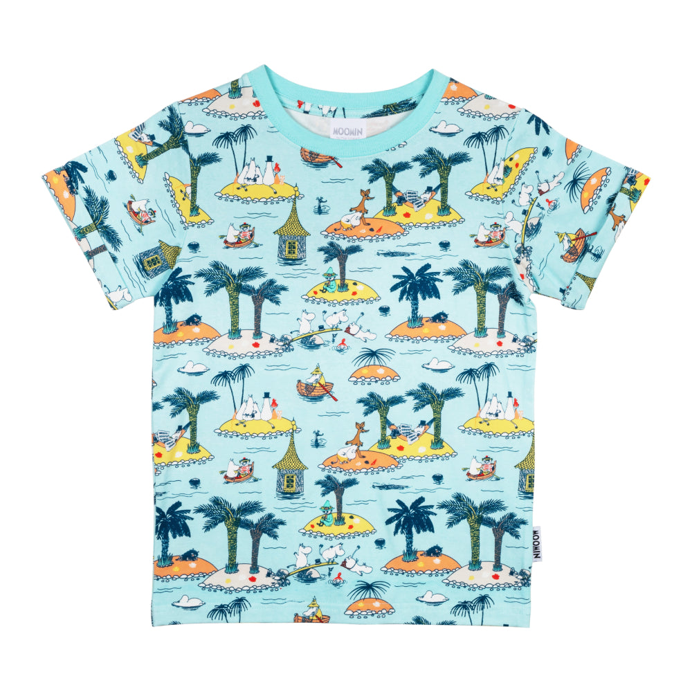 Moomin Holiday T-shirt Blue - Martinex - The Official Moomin Shop
