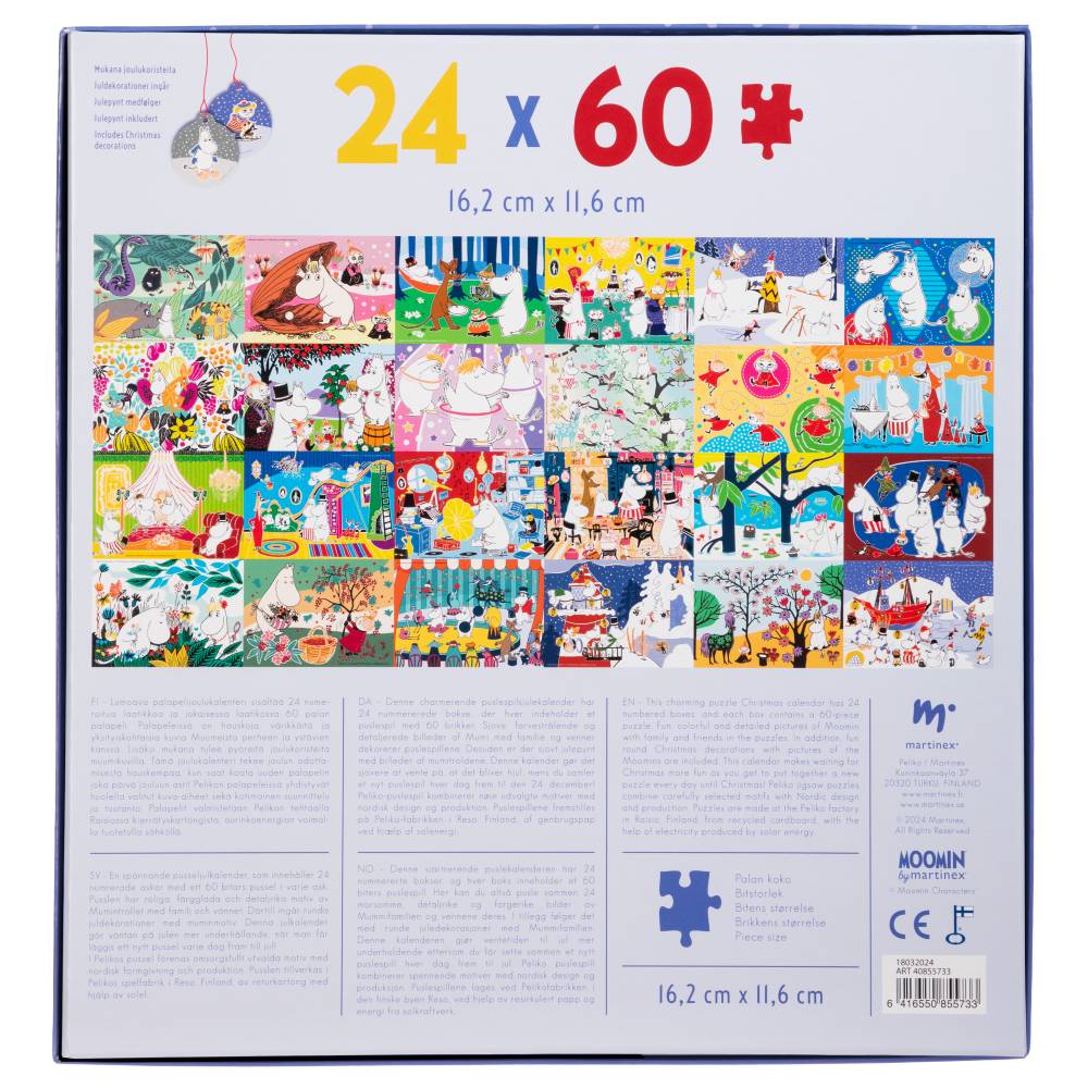 Moomin Puzzle Advent Calendar 2024 - Martinex - The Official Moomin Shop