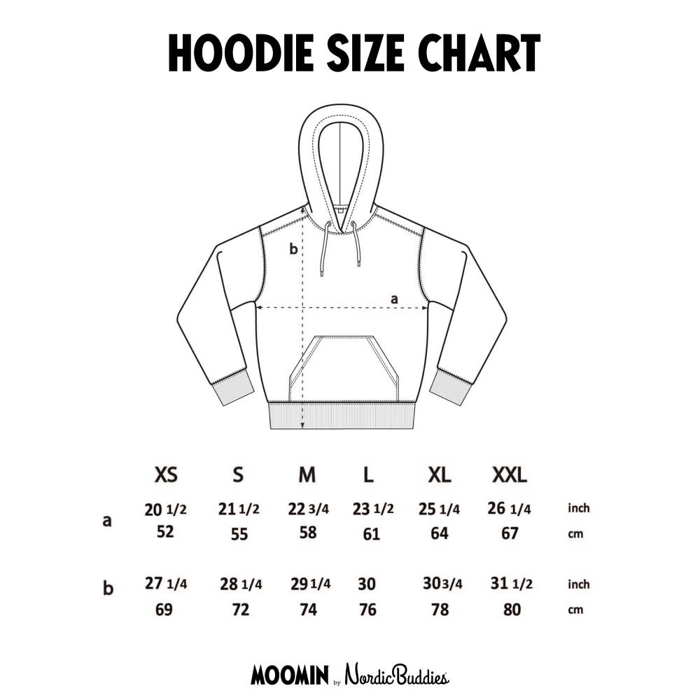 Hattifatteners Hoodie Unisex Grey - Nordicbuddies - The Official Moomin Shop