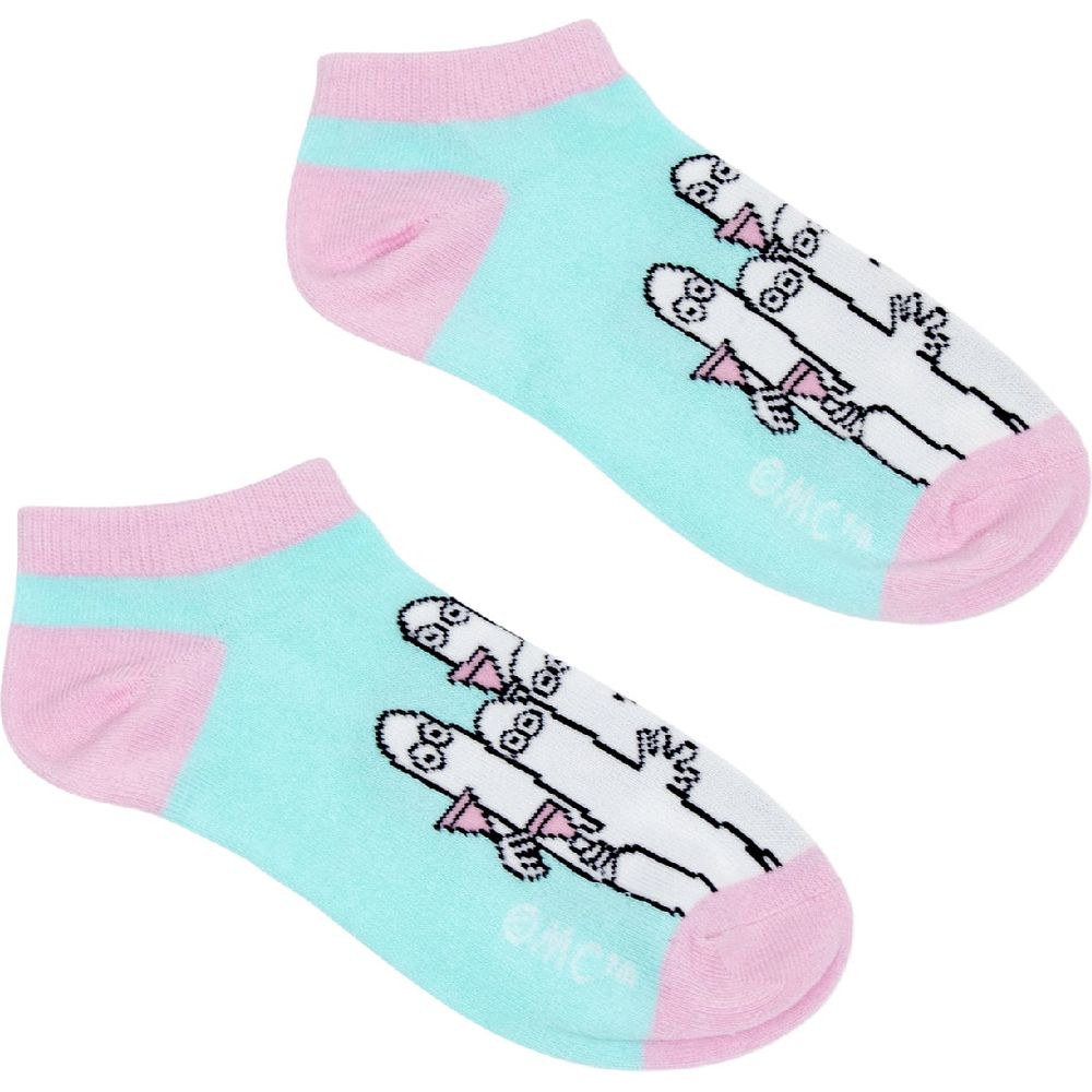 Hattifatteners Ankle Socks Light Blue- Nordicbuddies - The Official Moomin Shop