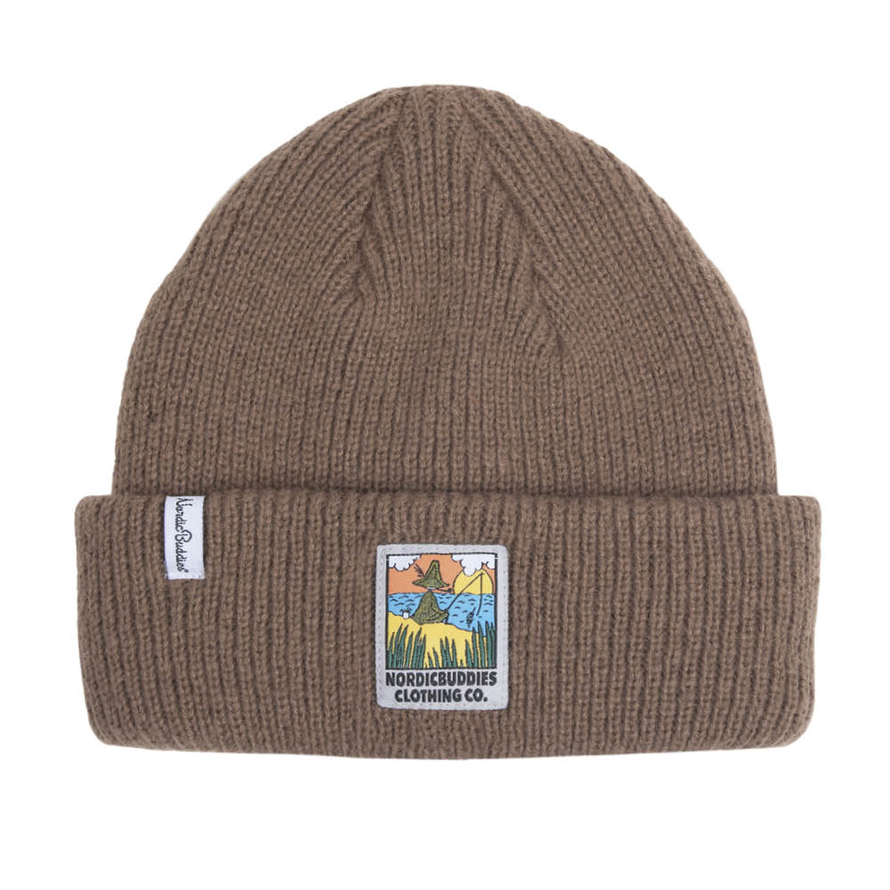 Snufkin Beanie Adults Brown - Nordicbuddies - The Official Moomin Shop