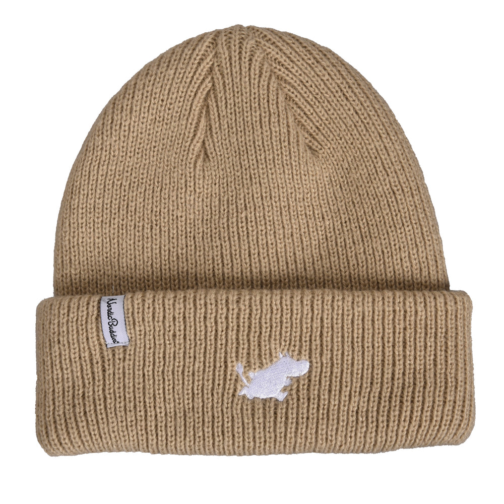 Moomintroll Running Adults Beanie Brown - Nordicbuddies - The Official Moomin Shop