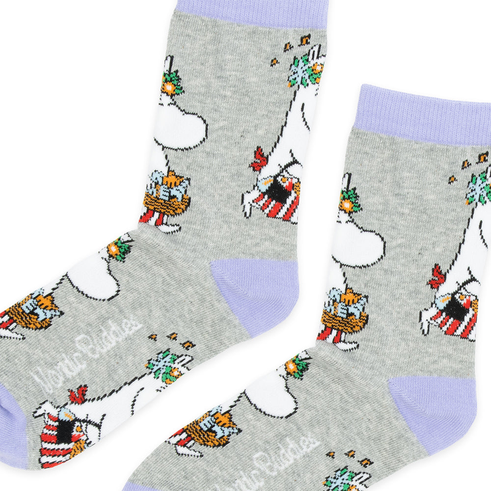 Moominmamma Errands Socks 36-42 Grey - Nordicbuddies - The Official Moomin Shop