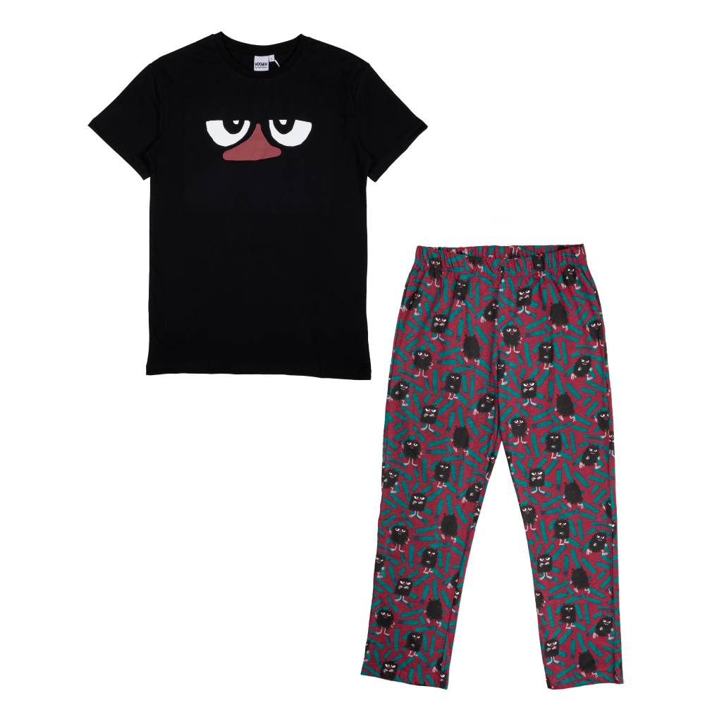 Stinky Face Pyjamas Burgundy - Martinex - The Official Moomin Shop