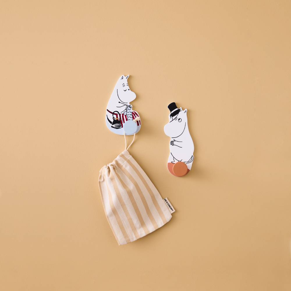 Moominmamma &amp; Moominpappa Hooks 2-set - Kid&#39;s Concept - The Official Moomin Shop