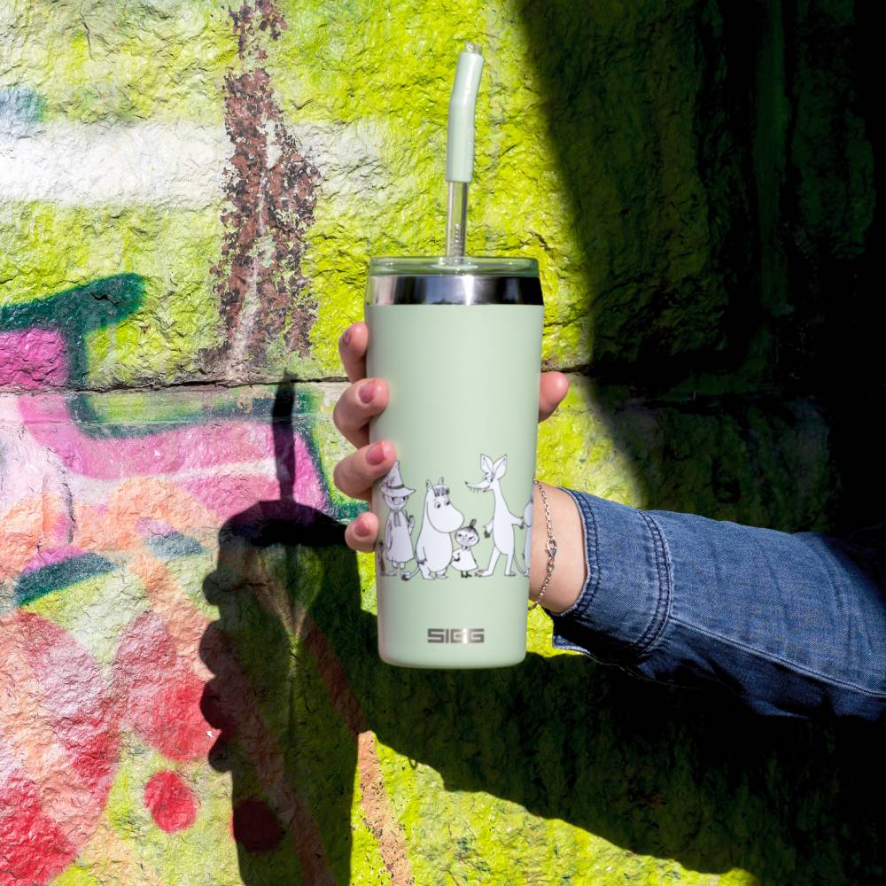 Moomin Helia Thermal Tumbler 0.6L Milky Green - The Official Moomin Shop