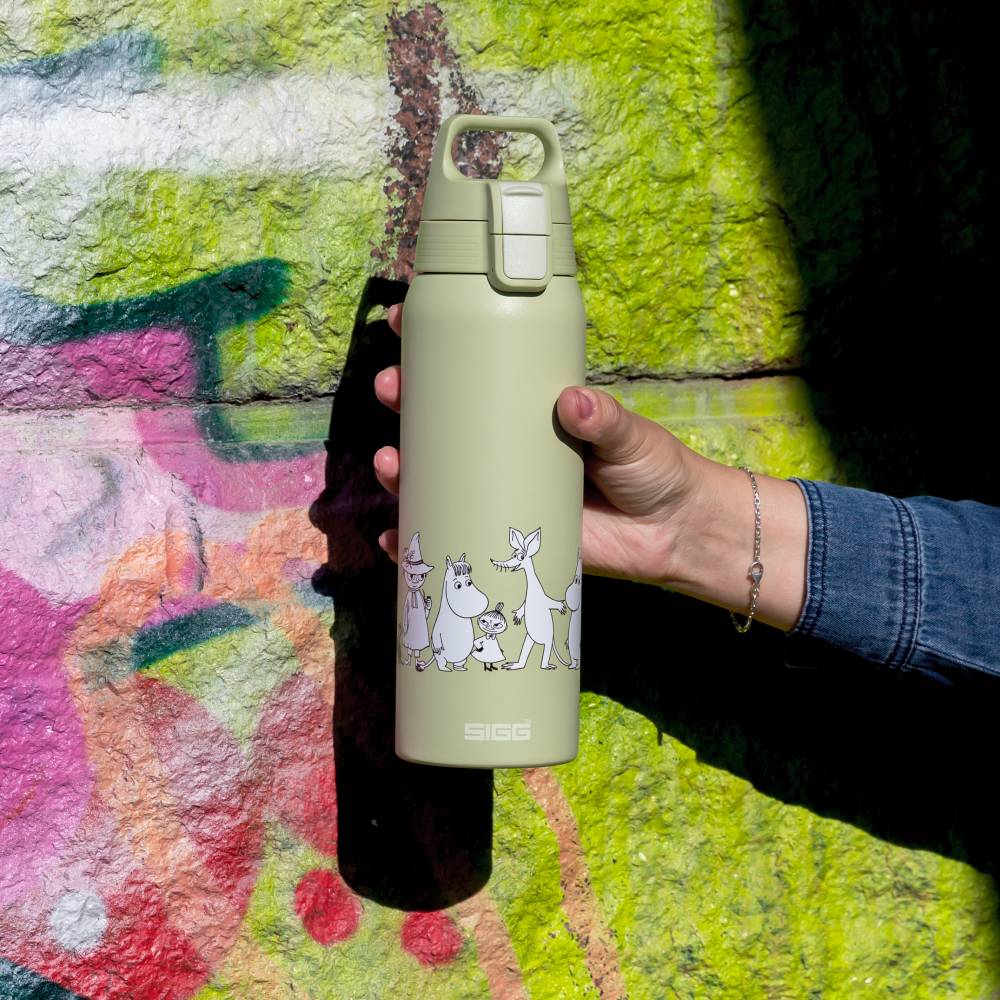Moomin Shield Thermal Bottle 0.75L Eco Green - The Official Moomin Shop