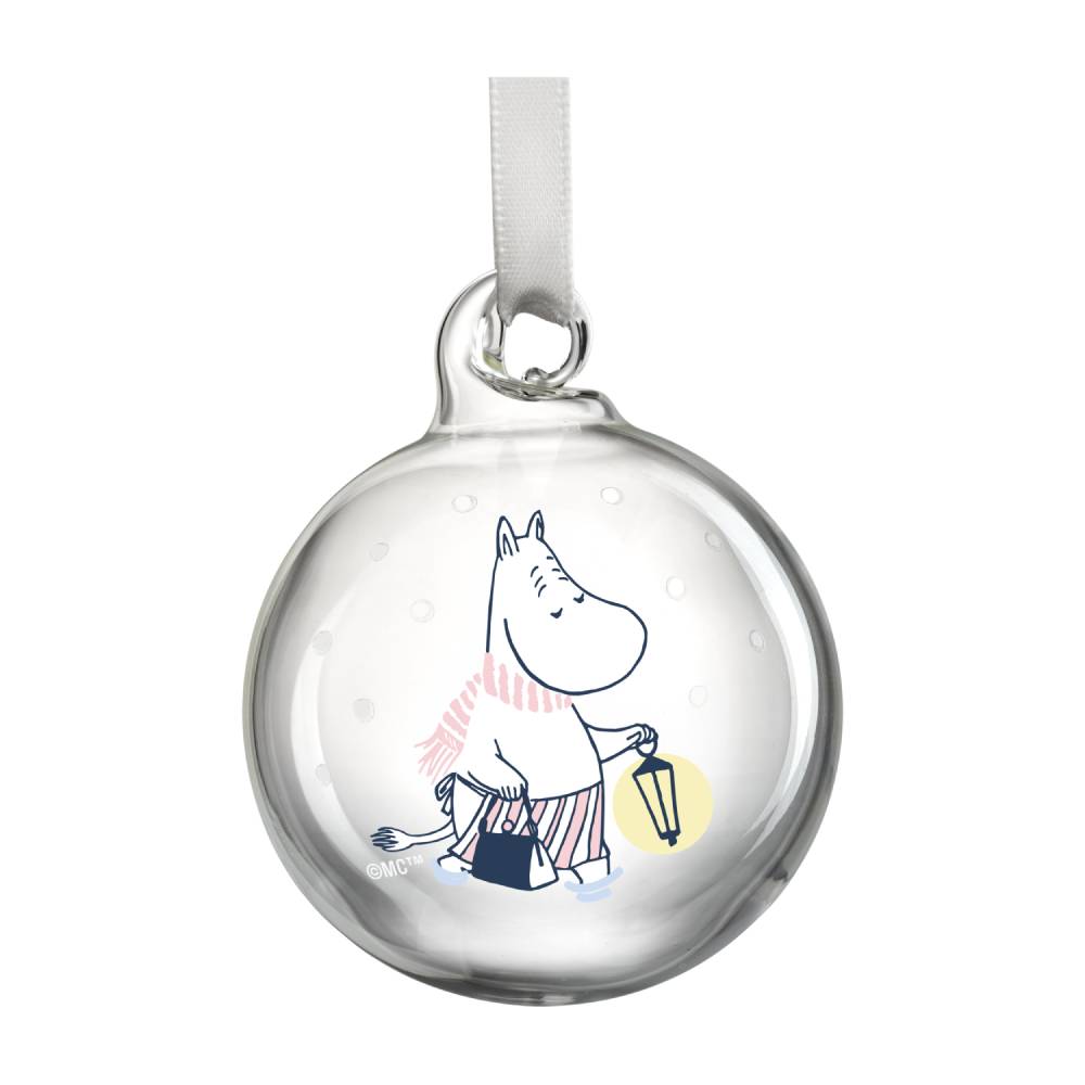Moomin Let it Snow Christmas Bauble 5cm 4set - The Official Moomin Shop