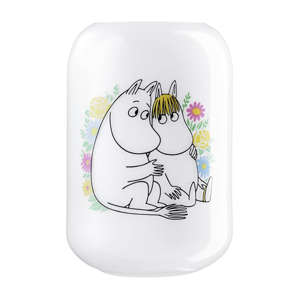 Moomin Flowers Vase White 19cm - Muurla - The Official Moomin Shop
