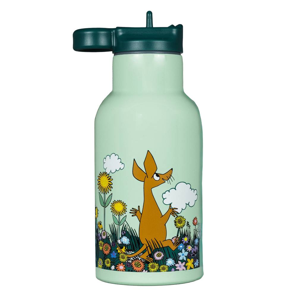 Moomin Meadow Thermal Bottle Green 340ml - The Official Moomin Shop