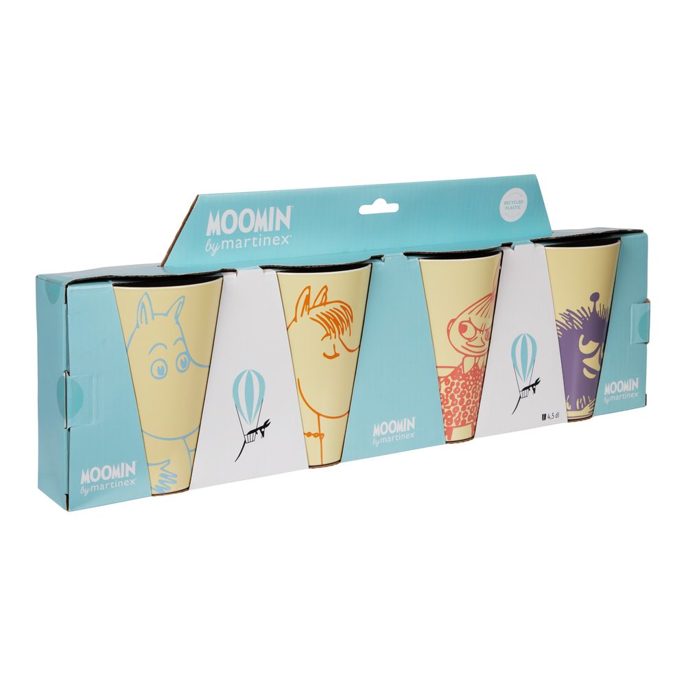 Moomin Picnic Mug 4pcs Yellow - The Official Moomin Shop