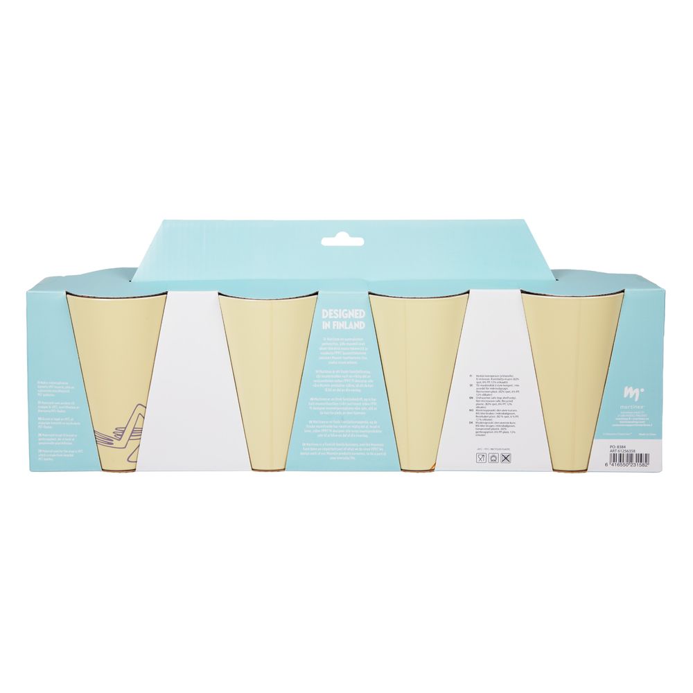 Moomin Picnic Mug 4pcs Yellow - The Official Moomin Shop