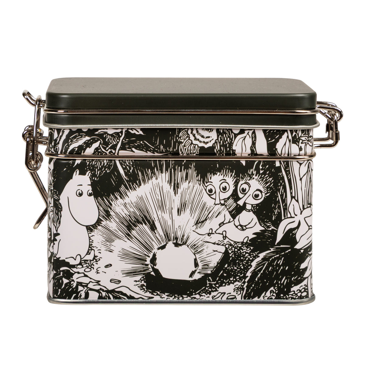 Moomin Ruby Tea Tin B&W - The Official Moomin Shop