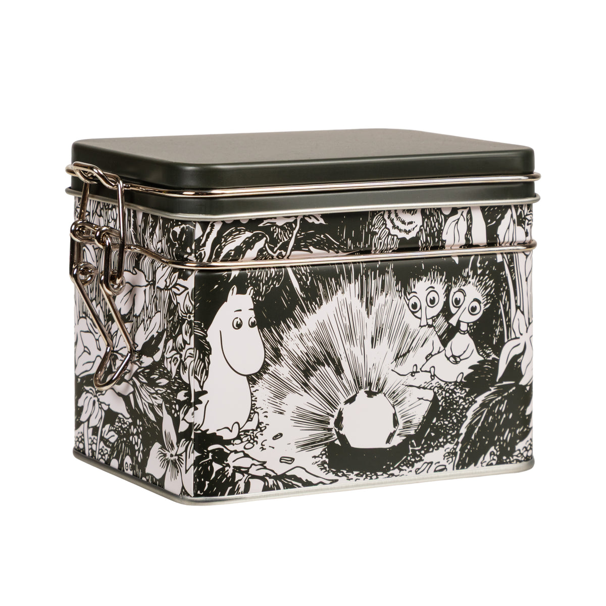 Moomin Ruby Tea Tin B&W - The Official Moomin Shop