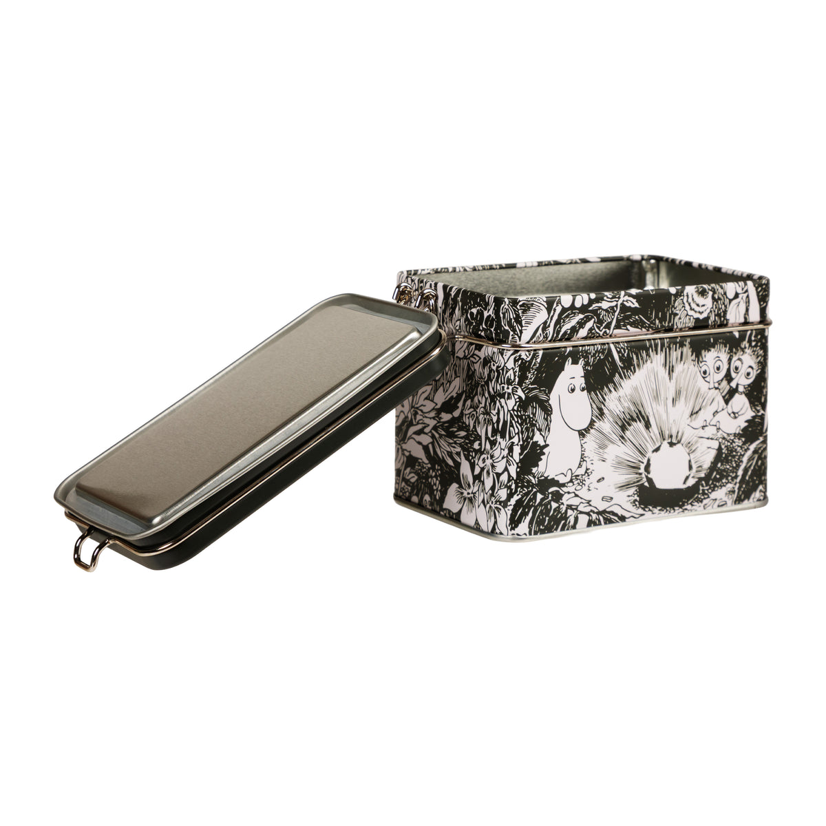 Moomin Ruby Tea Tin B&W - The Official Moomin Shop