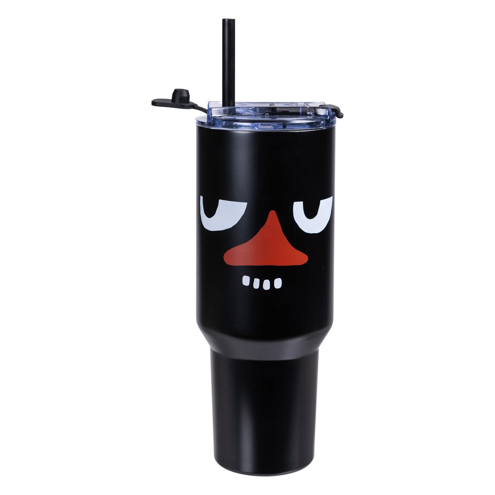 Stinky Face Tumbler Thermal Bottle 1,2L Black - The Official Moomin Shop