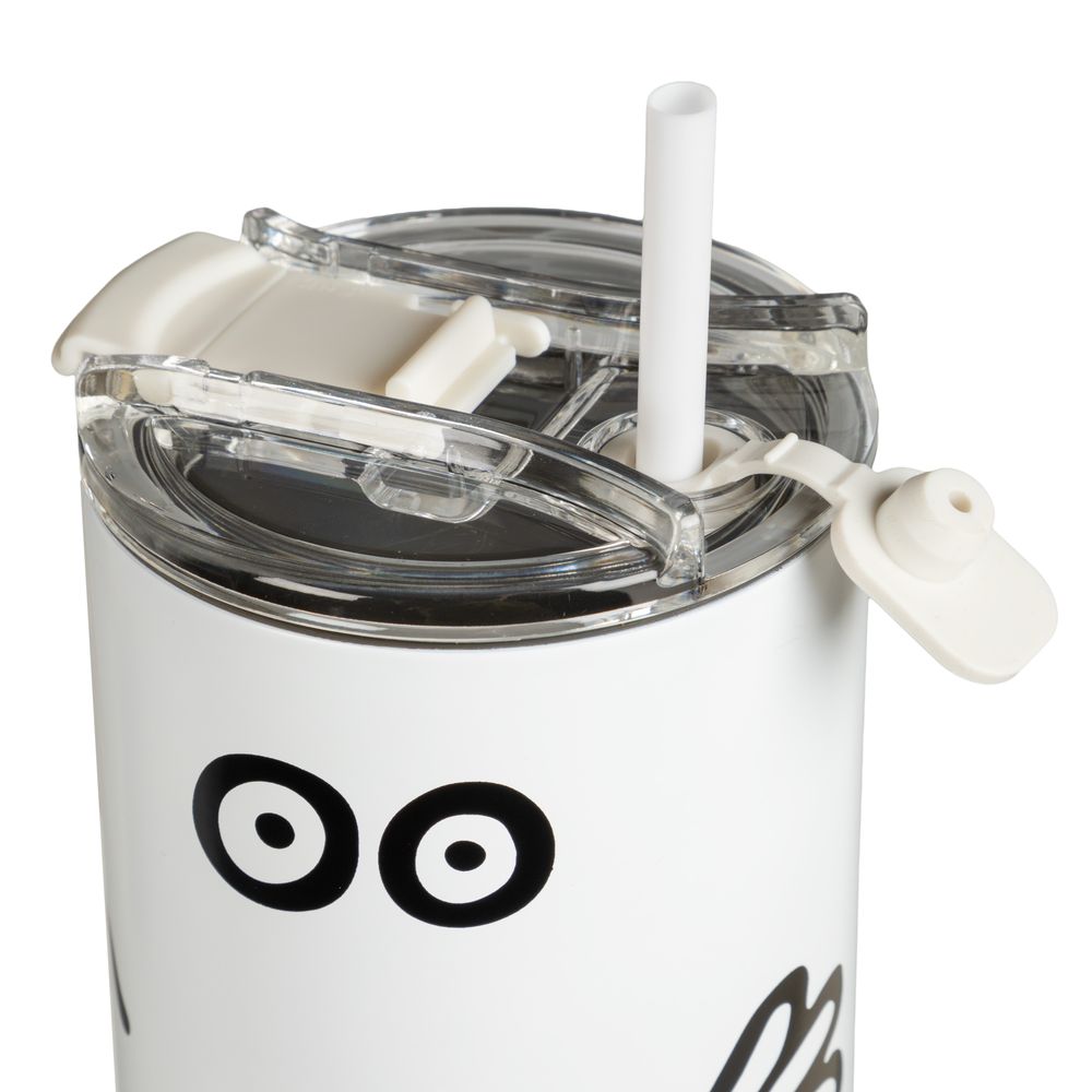 Hattifattener Tumbler Thermal Bottle 1,2L White - The Official Moomin Shop