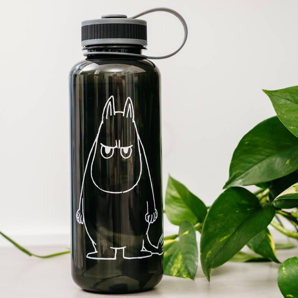 Moomintroll Angry Bottle 1l Black - The Official Moomin Shop