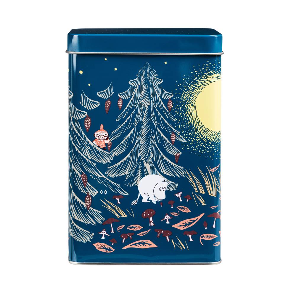 Moomin Primeval Forest Coffee Tin Blue - The Official Moomin Shop