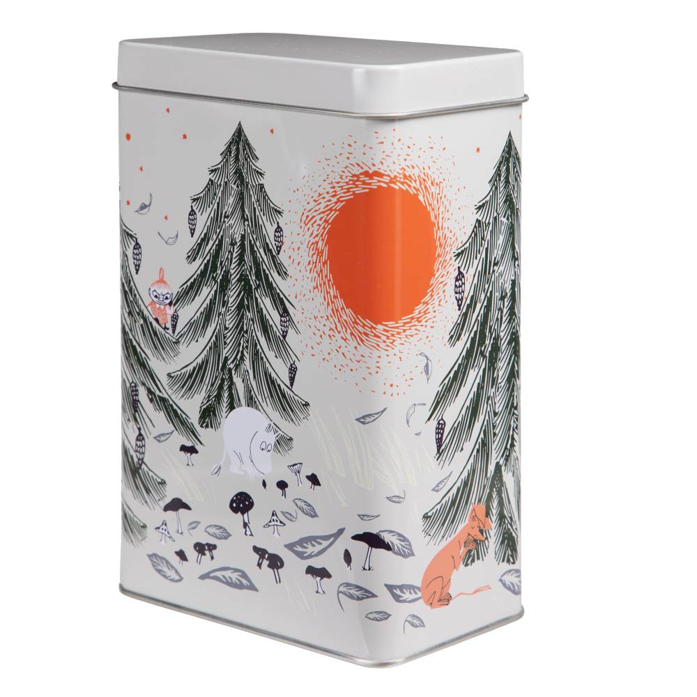Moomin Primeval Forest Coffee Tin White - The Official Moomin Shop
