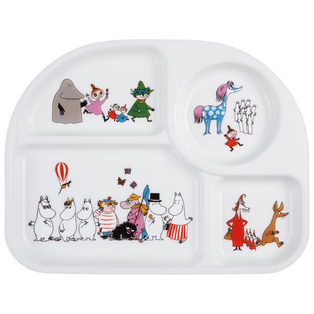Moomin Characters Section Plate - The Official Moomin Shop