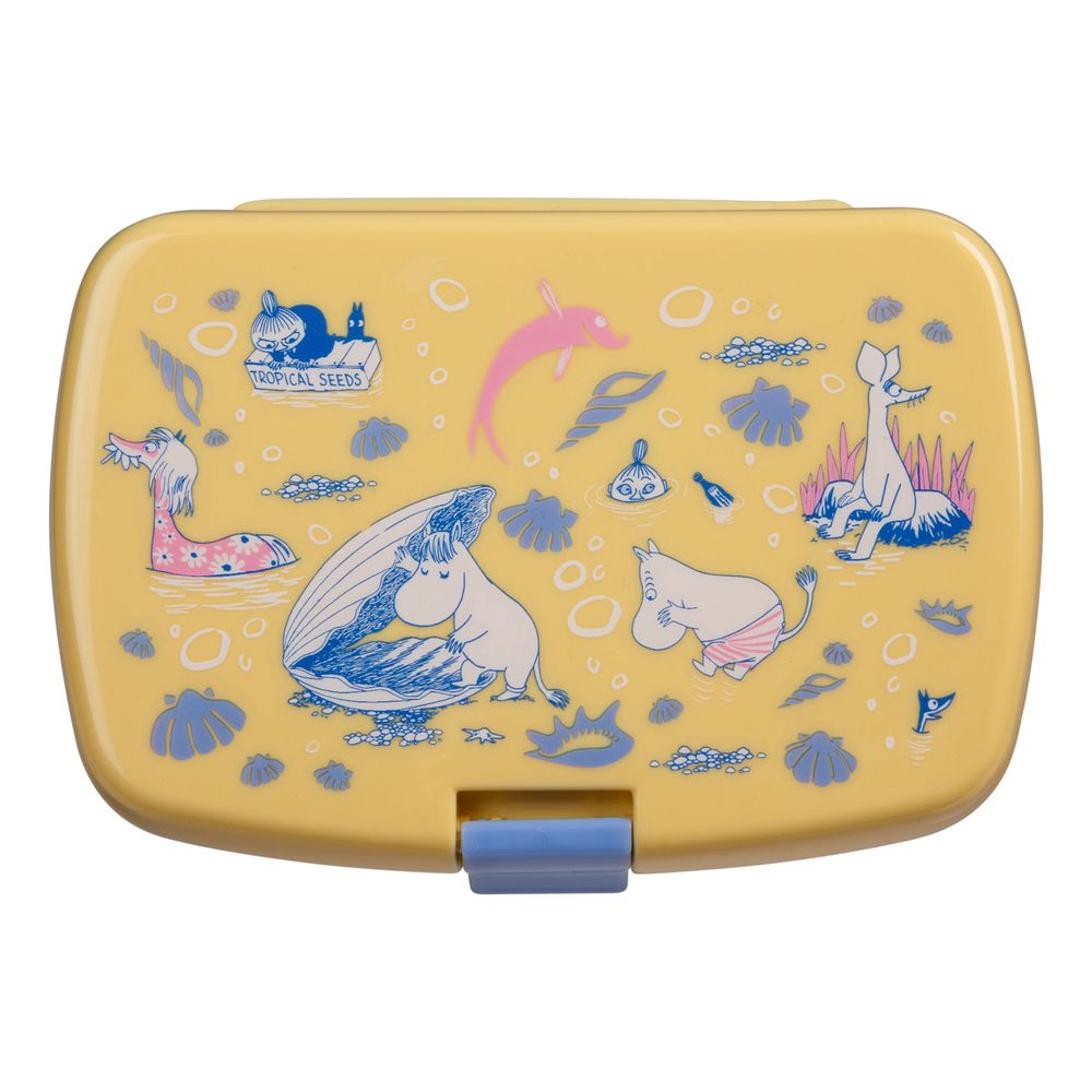 Moomin Beach Play Lunch Box Yellow - The Official Moomin Shop