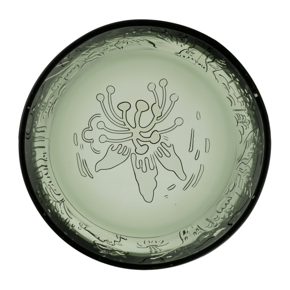 Moomin Mystical Forest Glass Bowl 35cl Green - The Official Moomin Shop