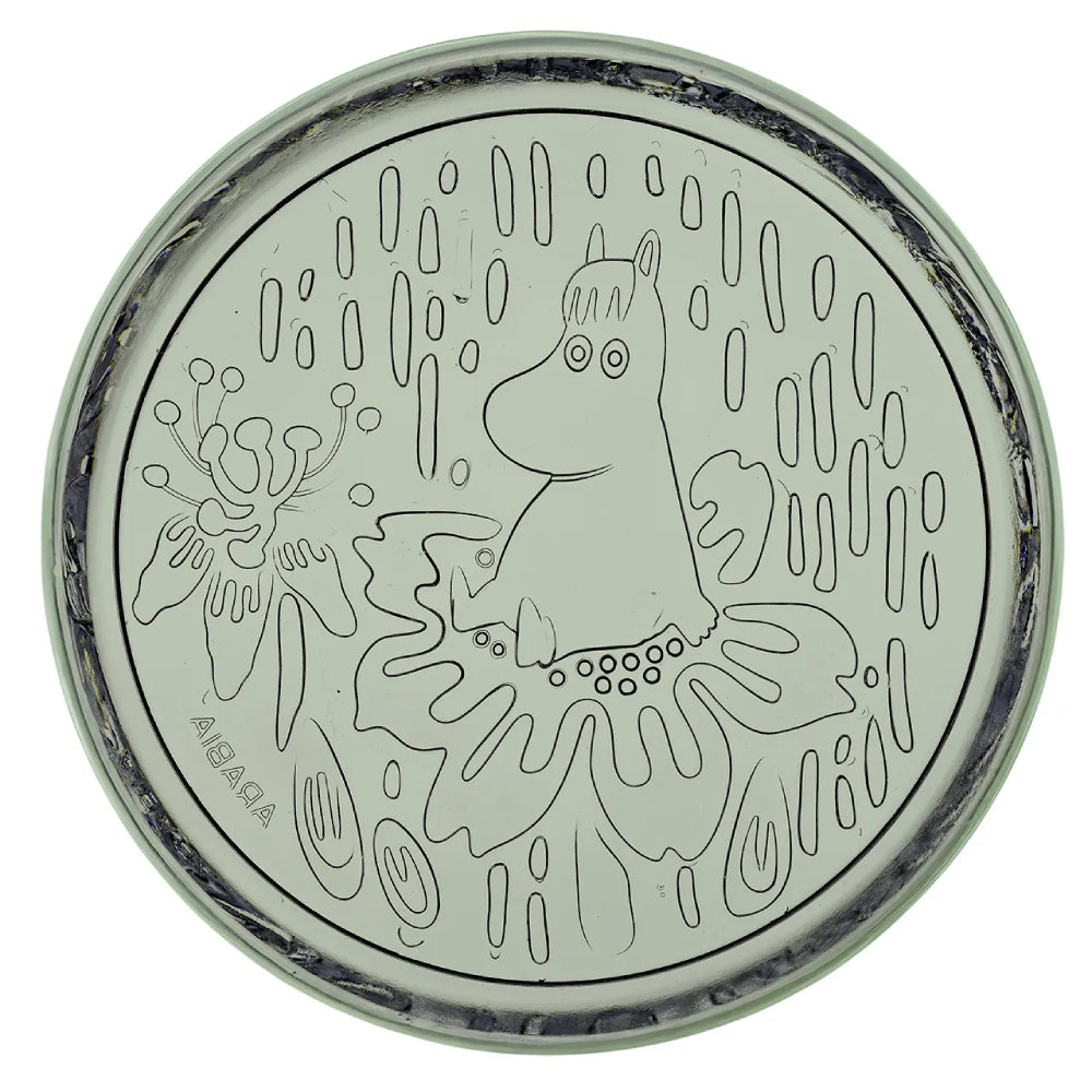 Moomin Mystical Forest Glass Plate Green - The Official Moomin Shop