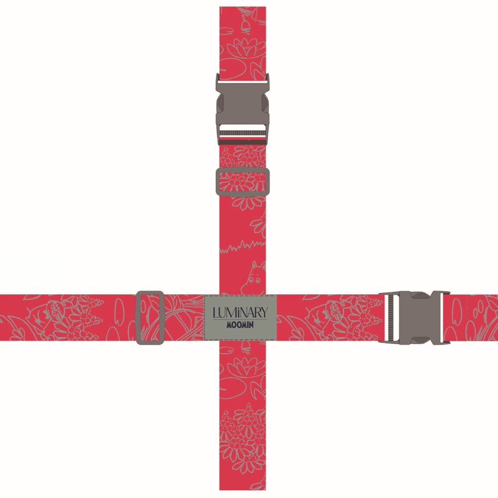 Moomin Fishing Reflecting Luggage Strap Red - The Official Moomin Shop