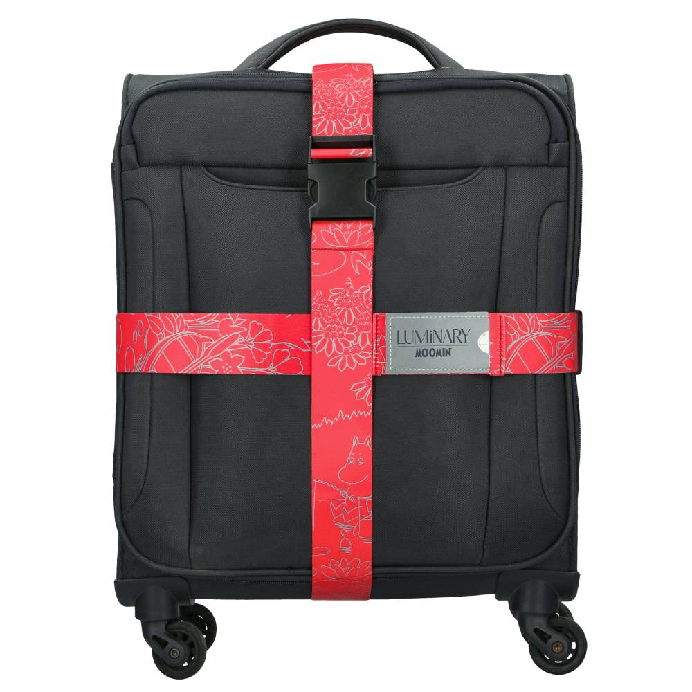 Moomin Fishing Reflecting Luggage Strap Red - The Official Moomin Shop