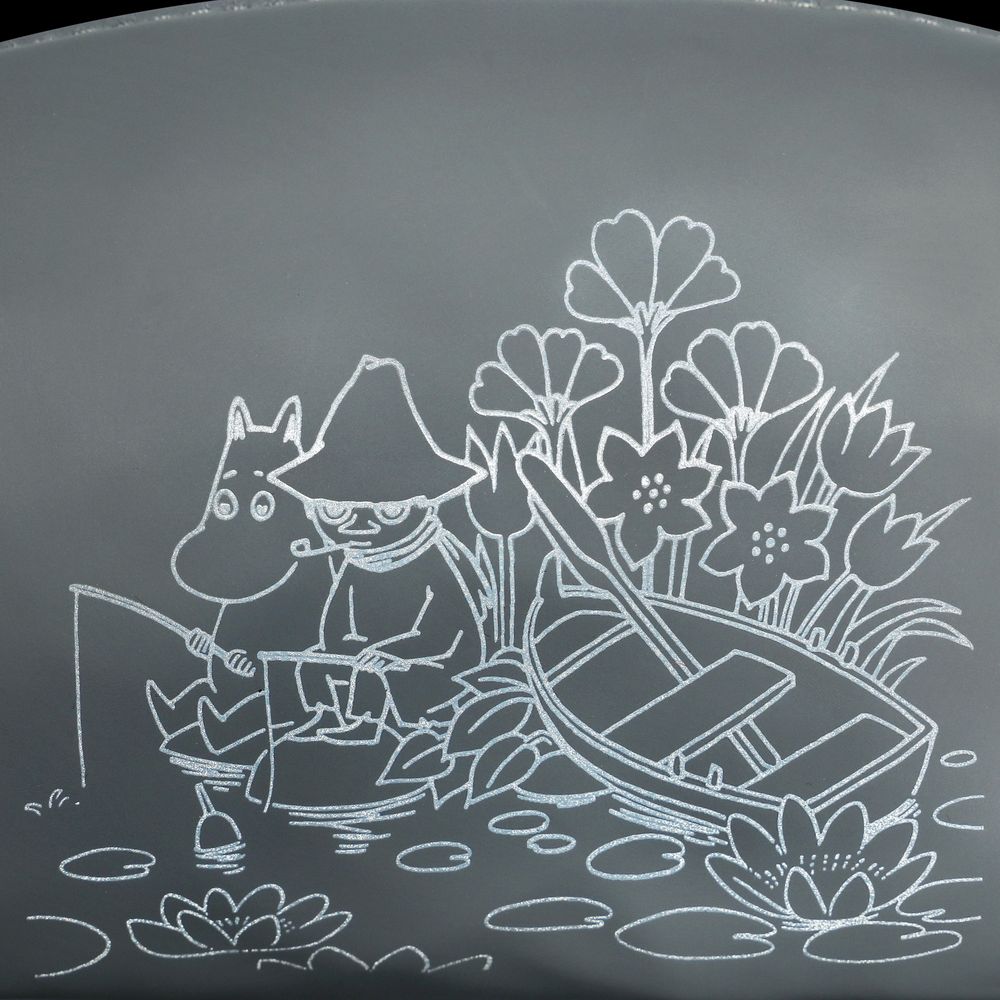 Moomin Fishing Reflecting Pouch Gray - The Official Moomin Shop