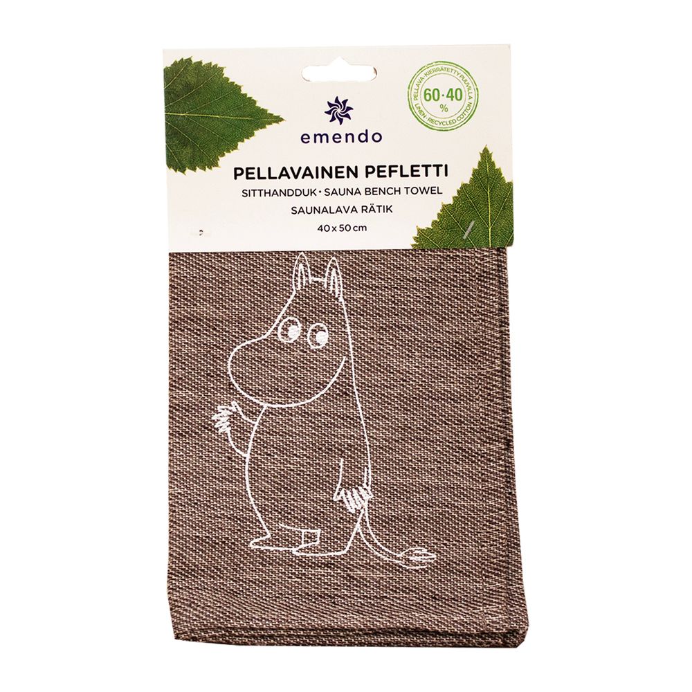 Moomintroll Sauna Seat Cover 40x50cm Brown - The Official Moomin Shop