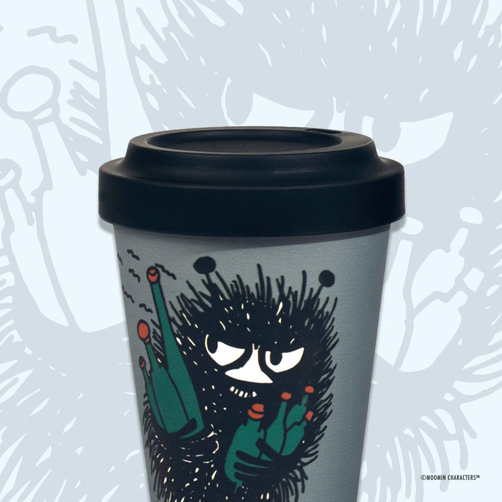Stinky Getaway Take-Away Mug 450ml Gray - The Official Moomin Shop