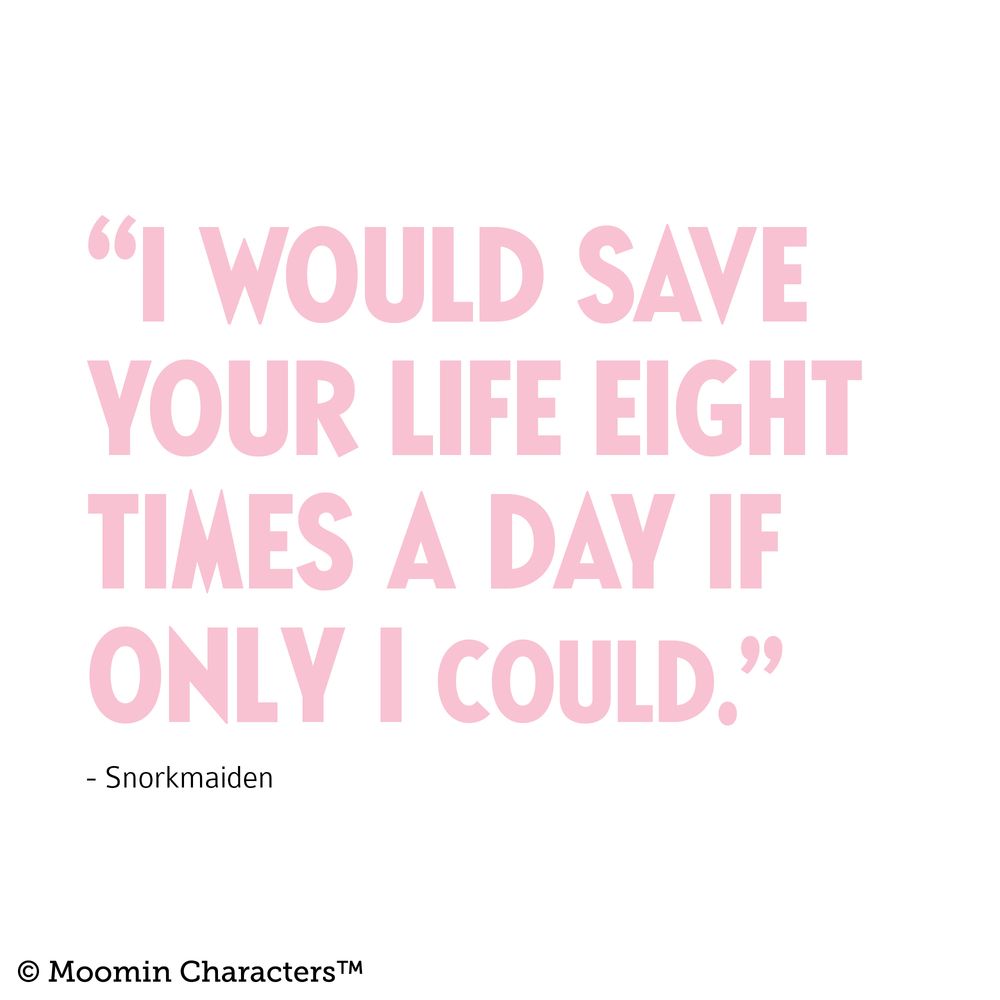 Snorkmaiden Quote Necklaces Silver - The Official Moomin Shop