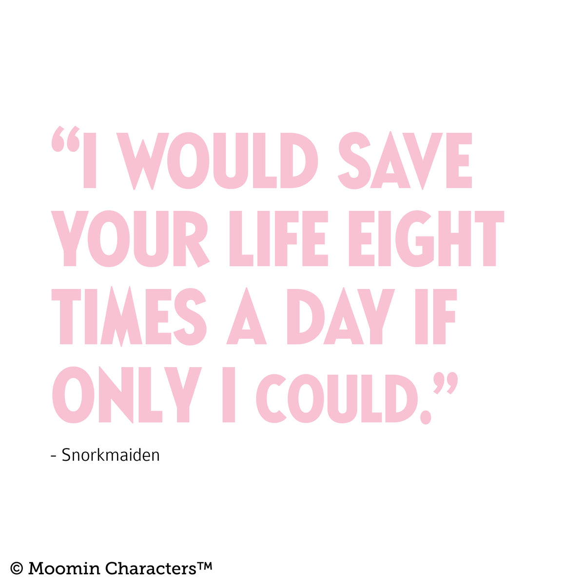 Snorkmaiden Quote Necklaces Gold - The Official Moomin Shop