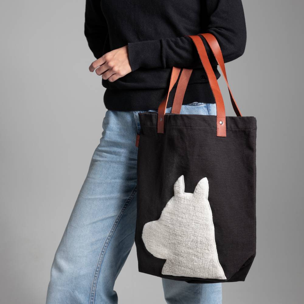 Moomintroll Tote Bag Black - The Official Moomin Shop