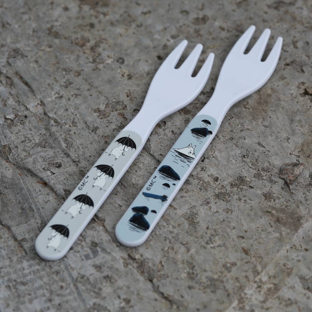 Moomin Islands Spoon & Fork Gray - The Official Moomin Shop