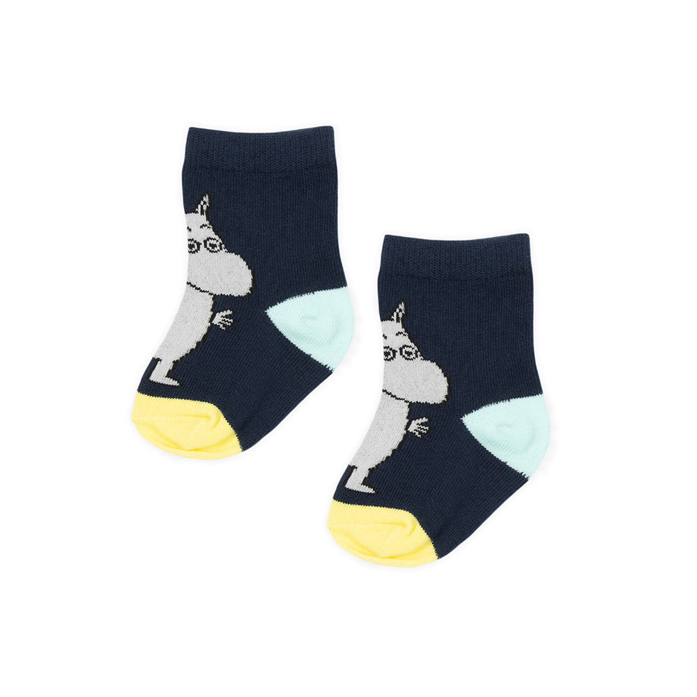 Moomintroll Babies Socks 2-pack Blue - The Official Moomin Shop