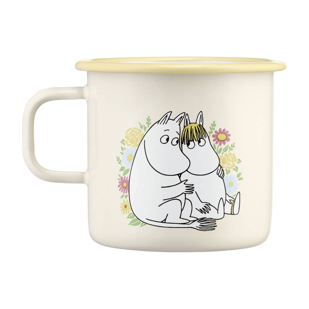 Moomin Flowers Mug White 5,5dl - Muurla - The Official Moomin Shop