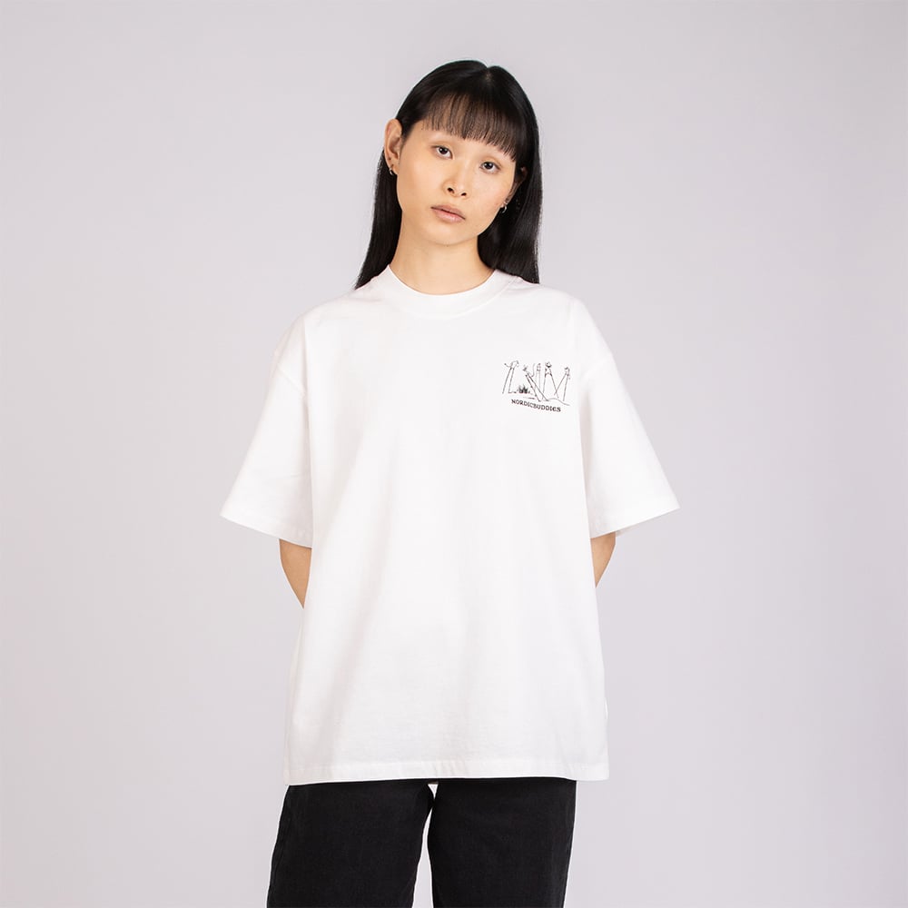 Moomin Comet Stilts T-shirt Unisex White - The Official Moomin Shop