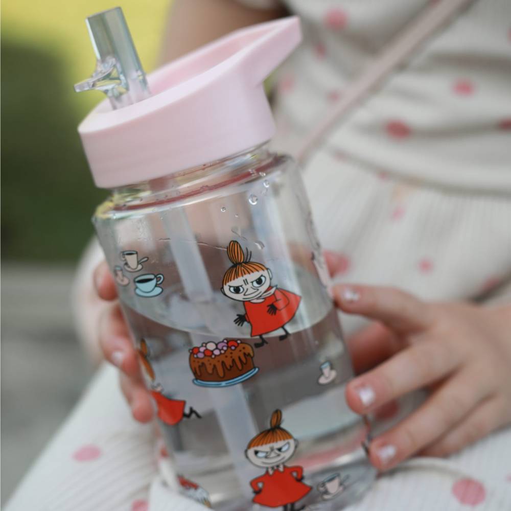 Little My Water Bottle Pink – Rätt Start - The Official Moomin Shop