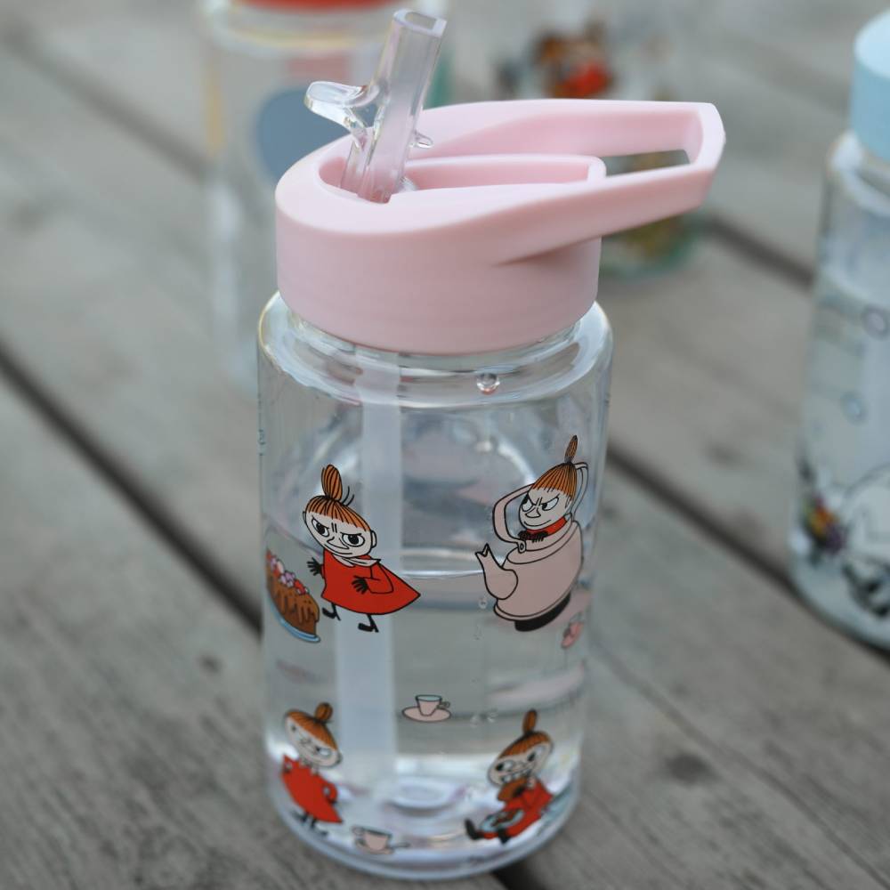 Little My Water Bottle Pink – Rätt Start - The Official Moomin Shop