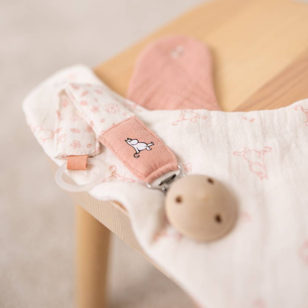 Moomin Pacifier Clip Pink - The Official Moomin Shop