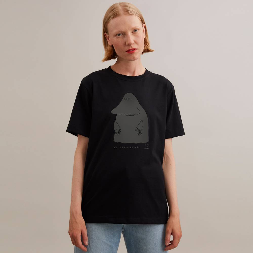 The Groke T-shirt Black - Moiko - The Official Moomin Shop