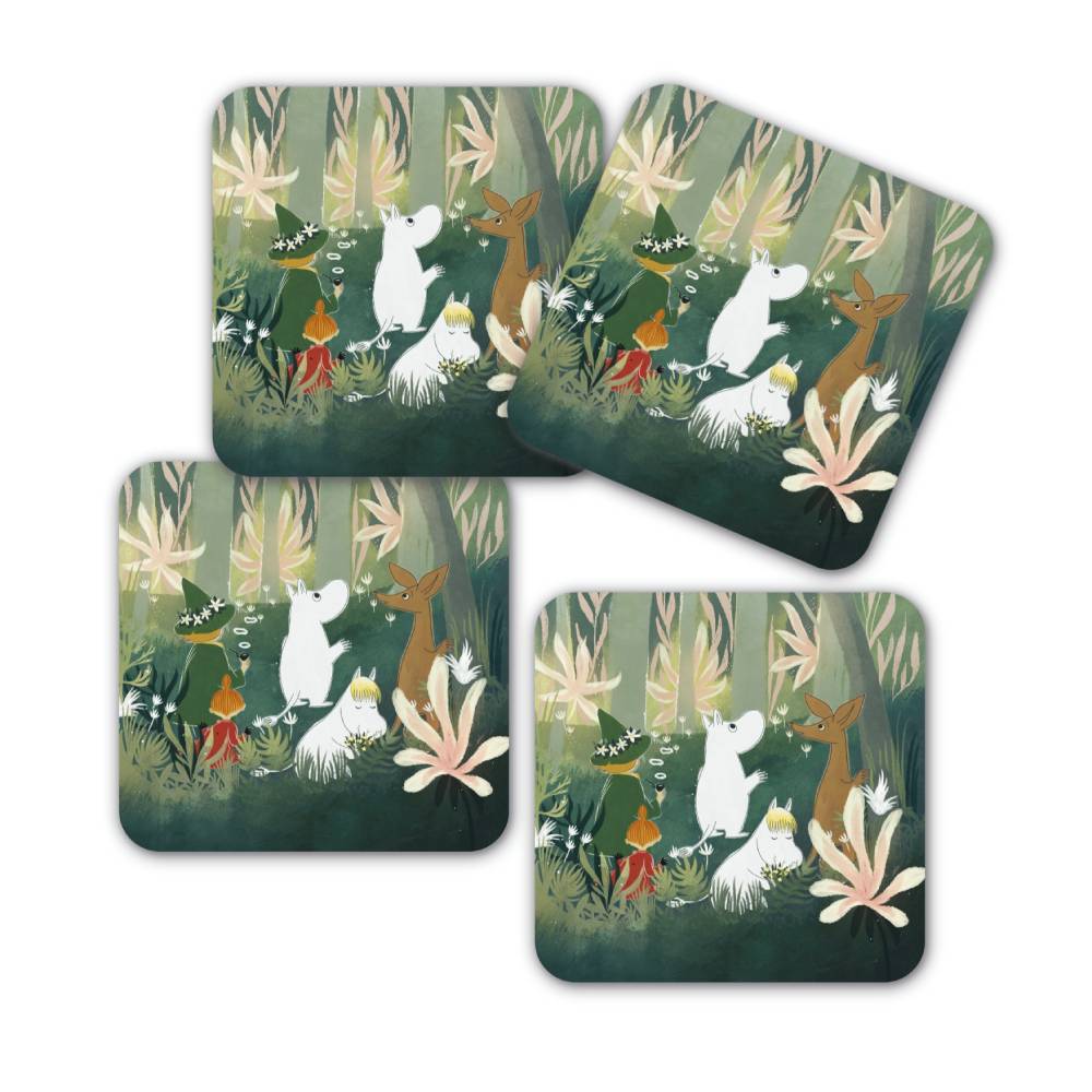 Moomin Forest Glass Coasters 4-pack –  Opto Design - The Official Moomin Shop