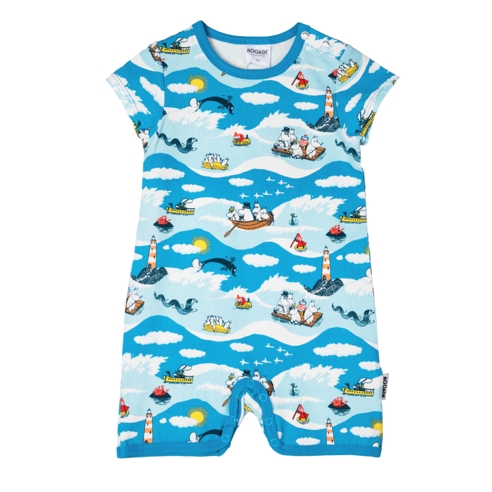 Moomin Waves Playsuit Blue - Martinex - The Official Moomin Shop