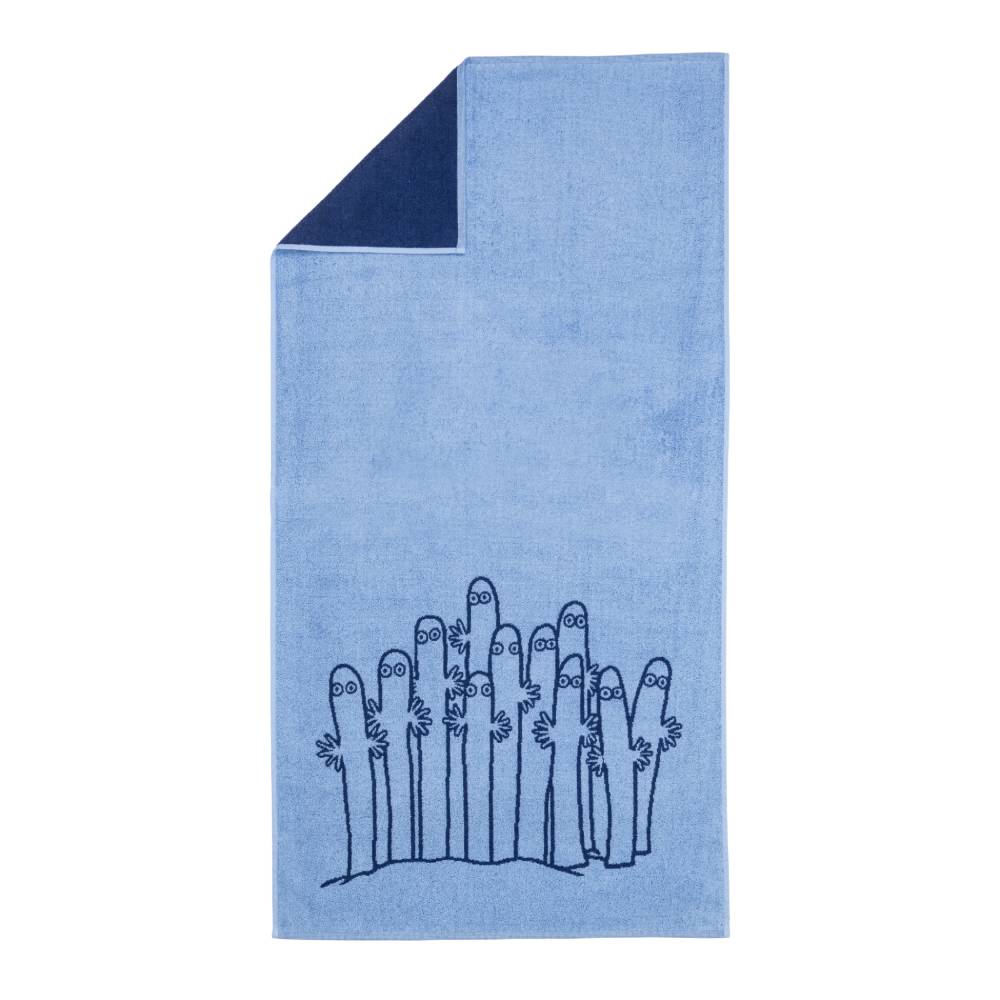 Hattifatteners Bath Towel 70x140cm Blue - The Official Moomin Shop