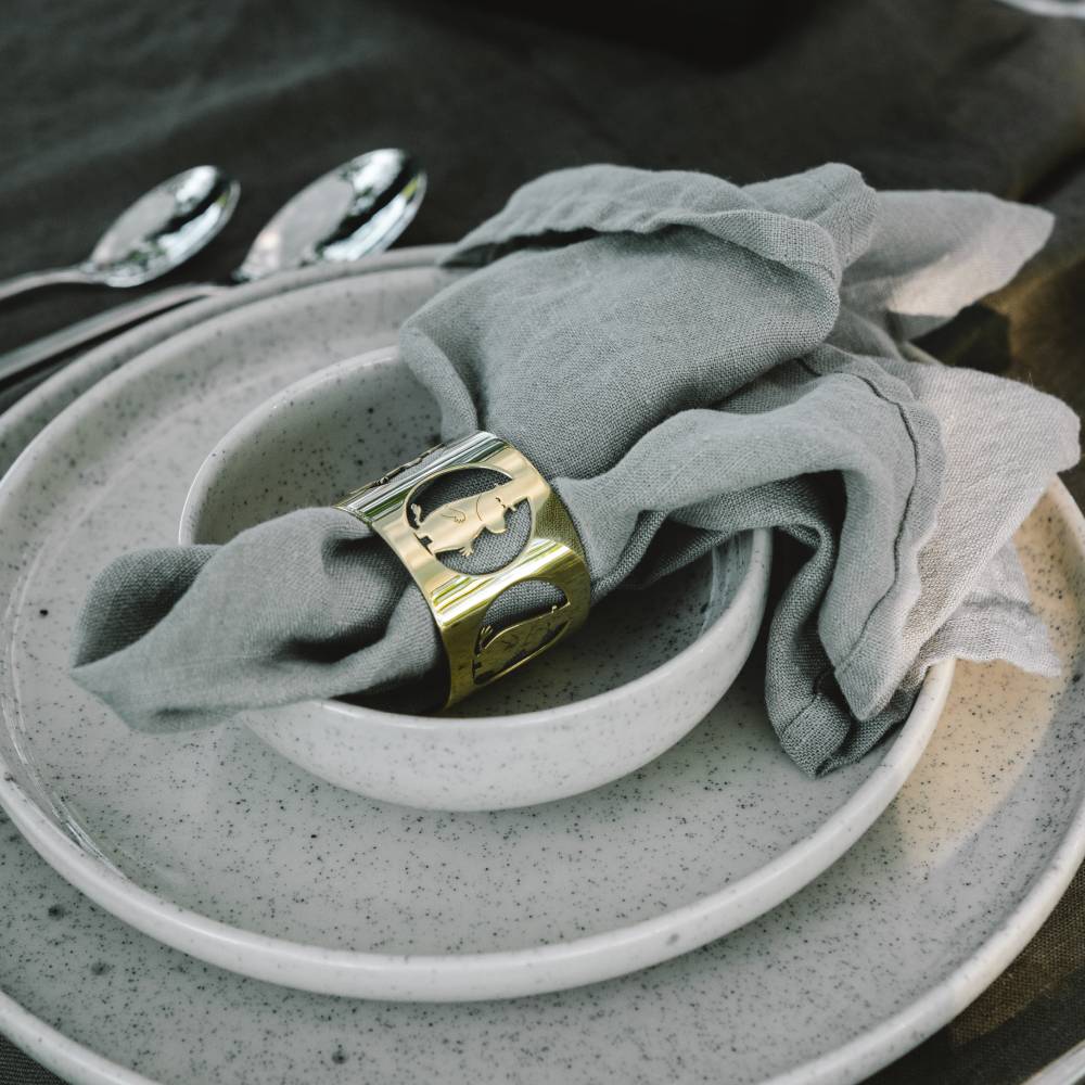 Moominpappa Napkin Rings Gold - Hilke - The Official Moomin Shop